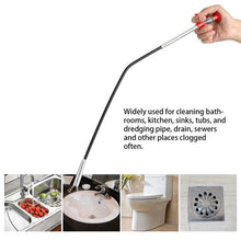 9127 Metal Wire Brush Hand Kitchen Sink Cleaning Hook Sewer Dredging Device (160 cm) 