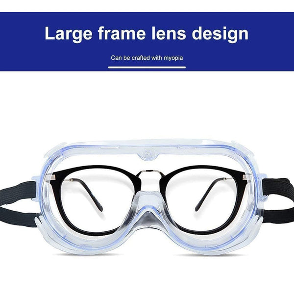 0509 Safety Goggles, Technic Safety Goggles Protection for Classroom Home & Workplace Prevent The Impact of Dust Droplets Gas Protection Glass 