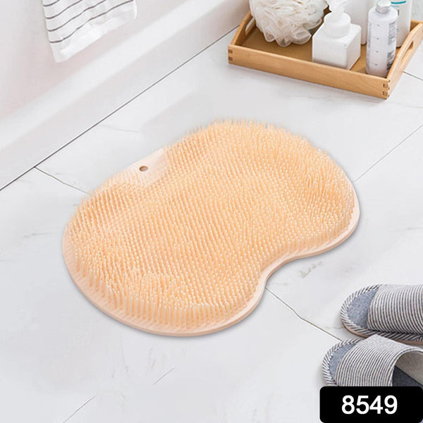 8549 Silicone Bath Massage Cushion with Suction Cup, Shower Foot Scrubber Brush Foot Bath Mat Scrubber, Anti-Slip Exfoliating Dead Skin Massage Pad Lazy Wash Feet Bathroom Mat